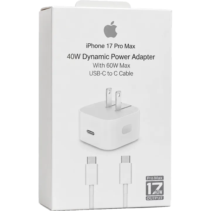Cargador 40W para iPhone 17 Pro Max